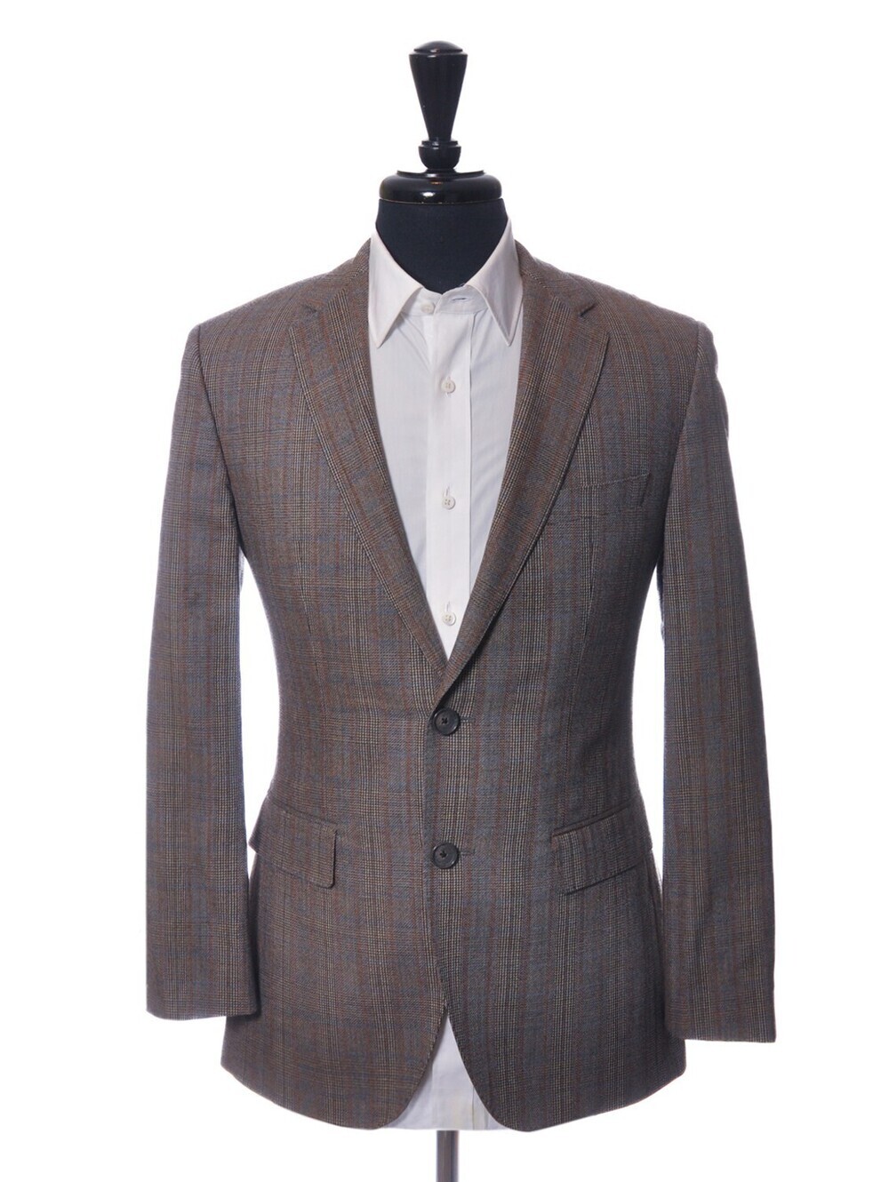 Hugo Boss Brown Check James4 Regular Fit Blazer 36R 38620